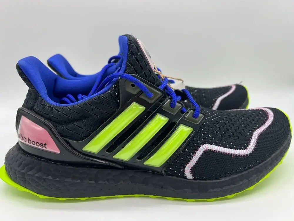 Adidas Ultraboost 1.0 Neon Black/Lucid Lemon/Pink ID0144 Men’s Size 8